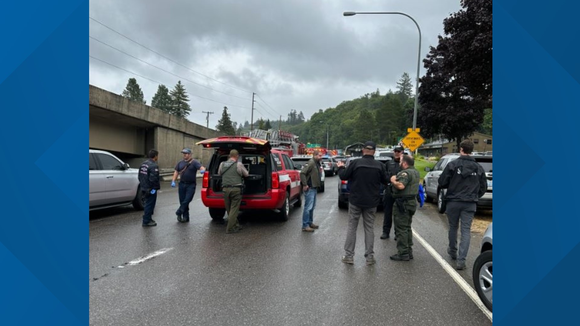 SR 16 in Gorst was down to one lane July 24 after a suspected road rage shooting.