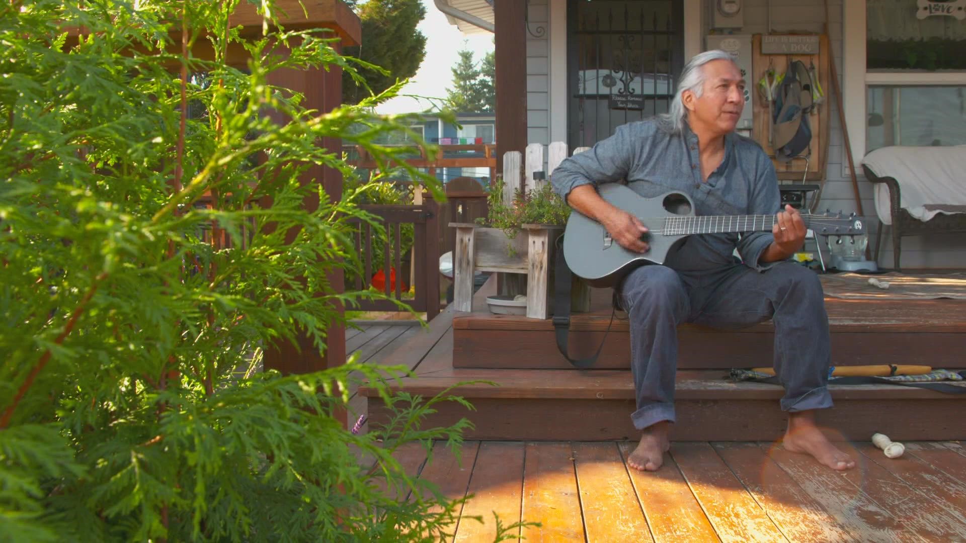 From a back porch in Tacoma, traditional Native chants blend with the sound of an acoustic guitar. Gene Tagaban is on a lifelong mission to answer one question.