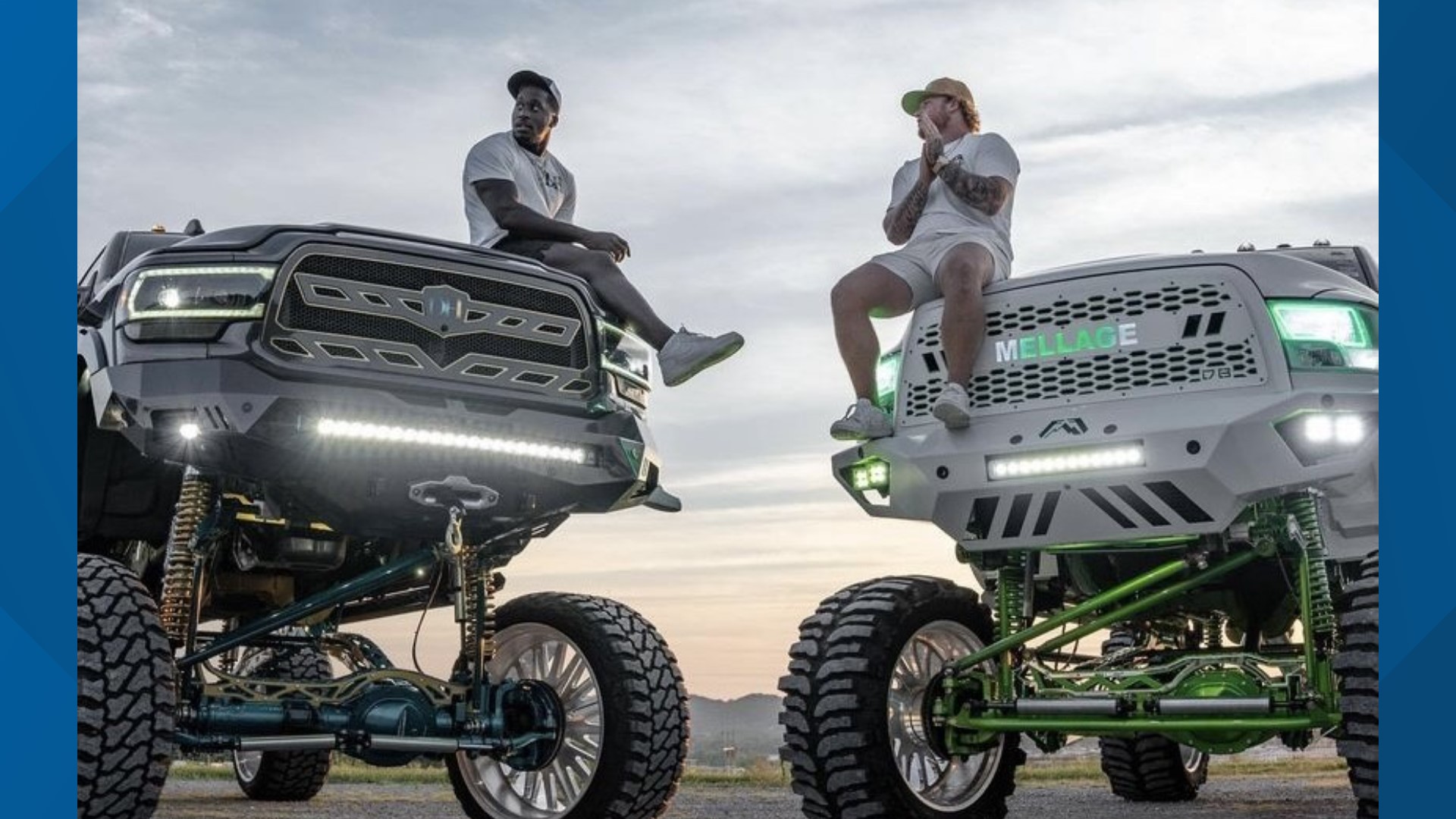 Derick Hall knows his motor on the field is just as powerful as his custom truck.