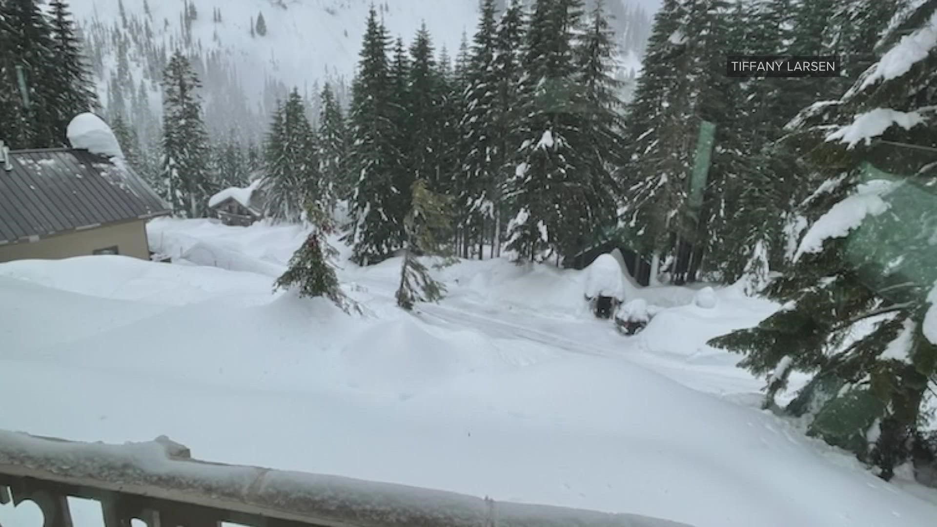 Snoqualmie Pass closed Thursday morning alongside the Stevens, White and Blewett passes due to heavy snowfall.