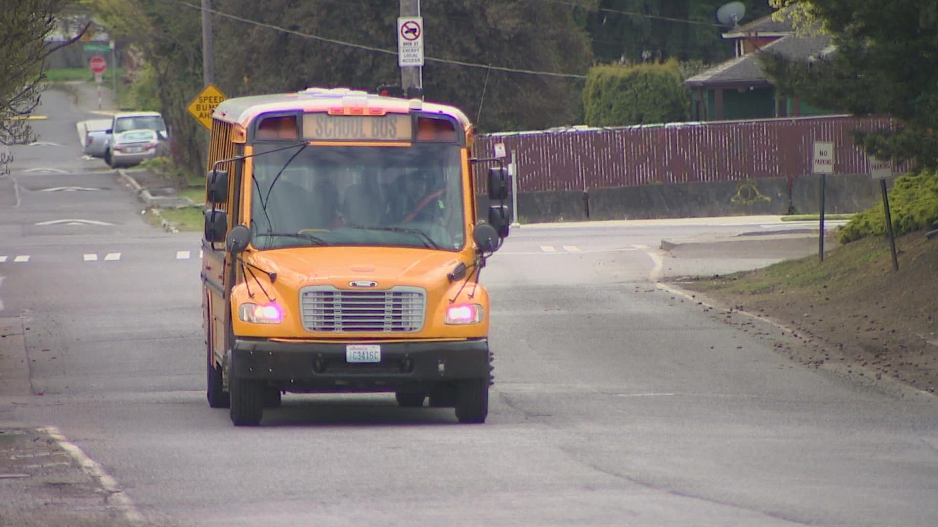 The district is contracting with two private companies to provide bus services, but neither company is fully staffed.