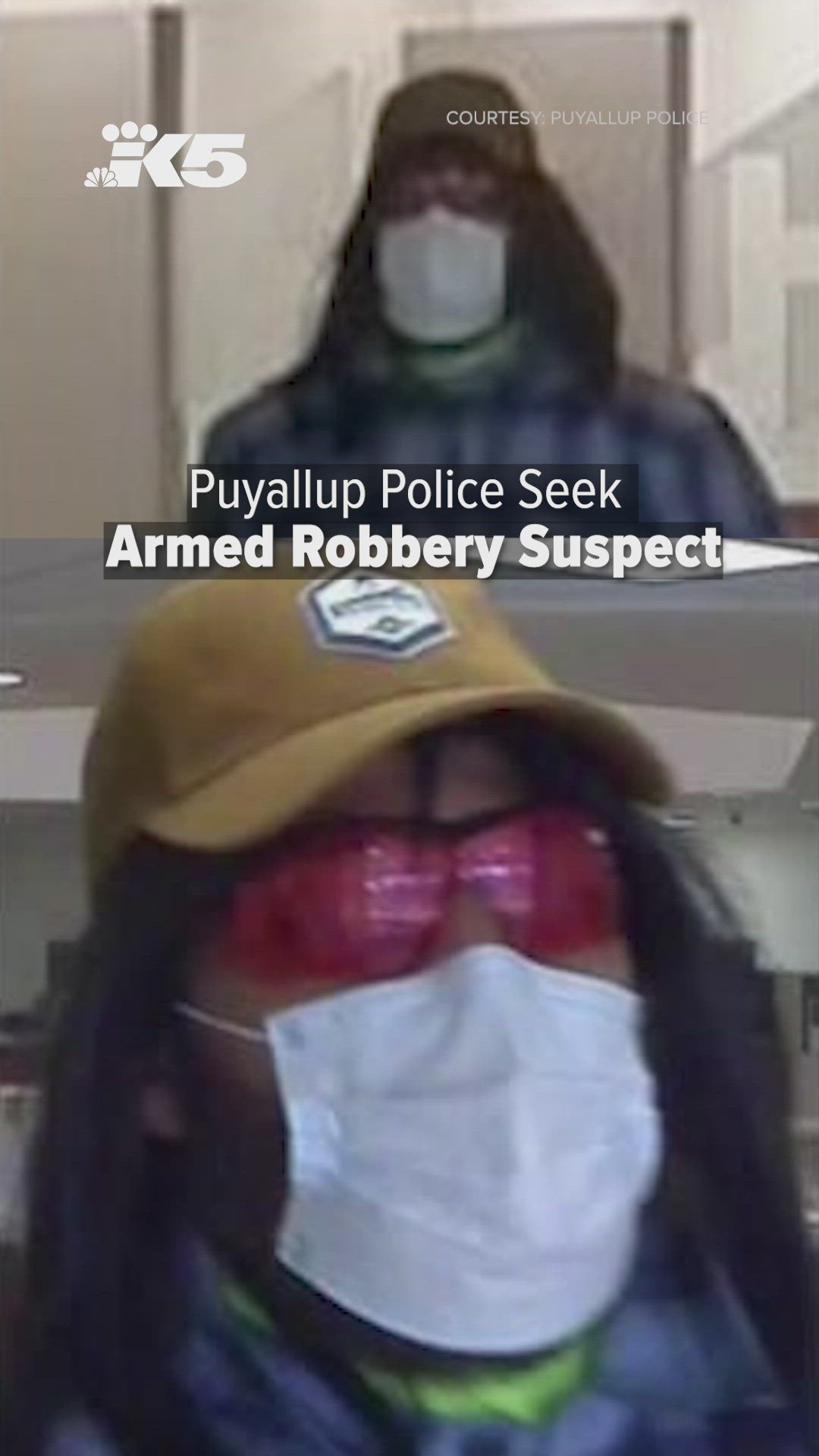Puyallup police seek suspect in armed credit union robbery | king5.com