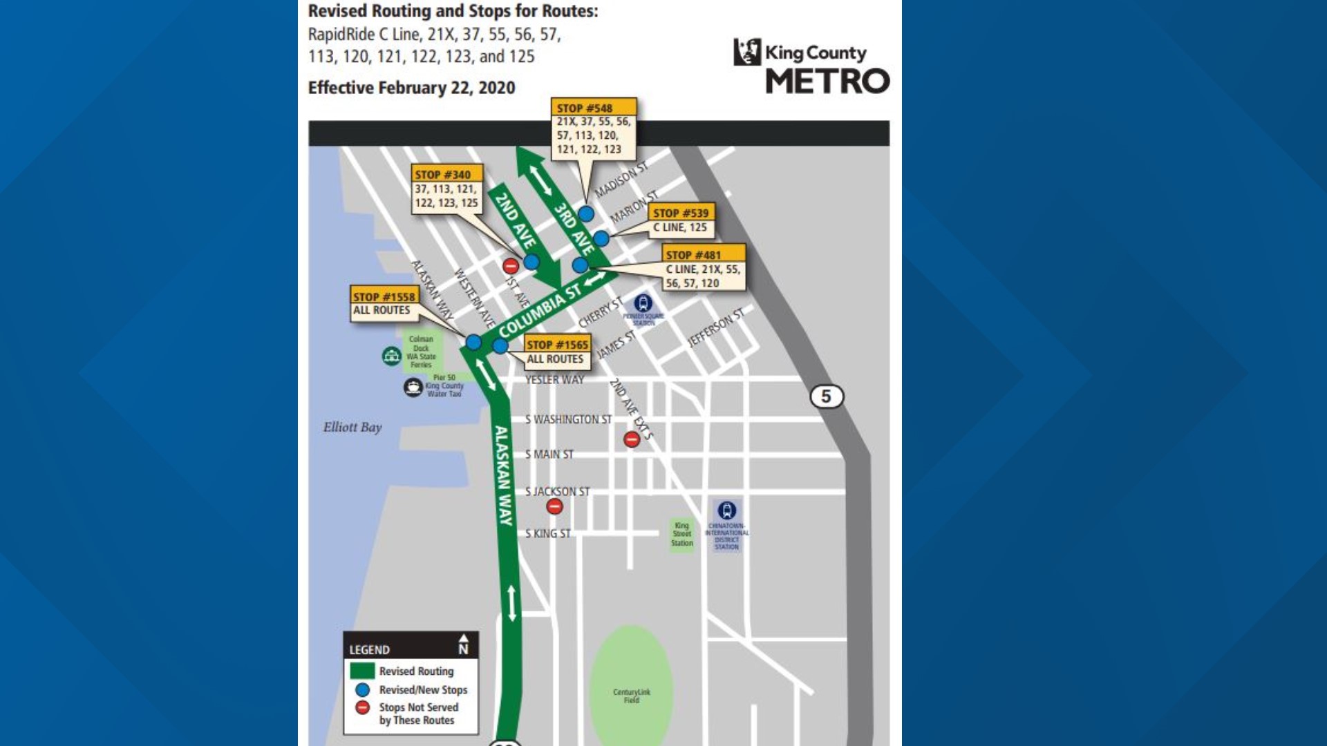 12 King County Metro Bus Routes Now Running On New Downtown Bus Lanes ...