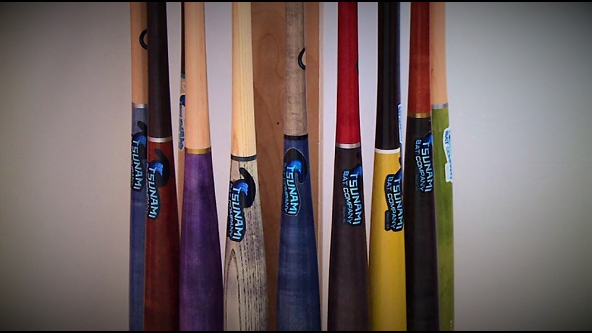 Colorful custom baseball bats made in the PNW are hitting it out of the park.
