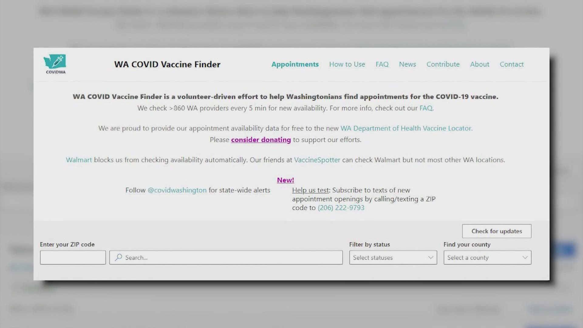 CovidWA.com has added new features to help people snag vaccine appointments ahead of the state’s expansion of eligibility.