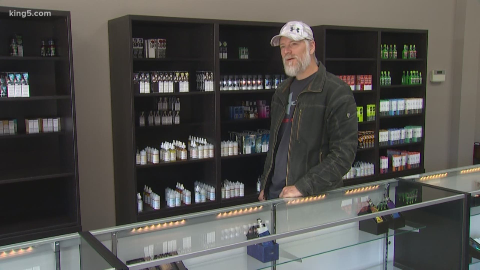Gov. Inslee's proposed ban on flavored vaping products, plus a new tax approved earlier this year that went into effect Tuesday has vape store owners worried.