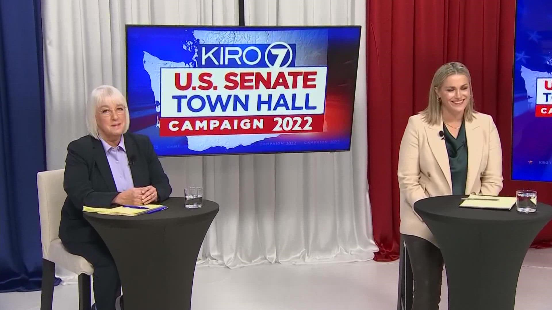 A KING5 Poll found abortion and inflation are the top issues for voters. The candidates addressed both during the townhall.
