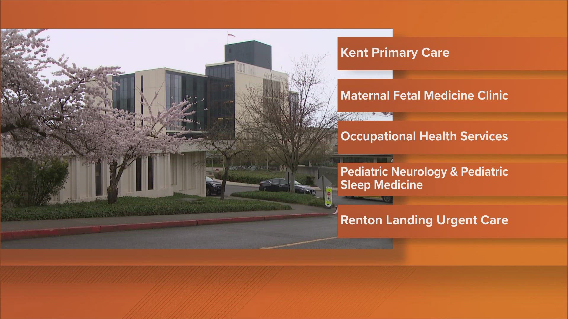 King County's Valley Medical Center has announced it will be closing two hospital units and five clinics due to budget constraints