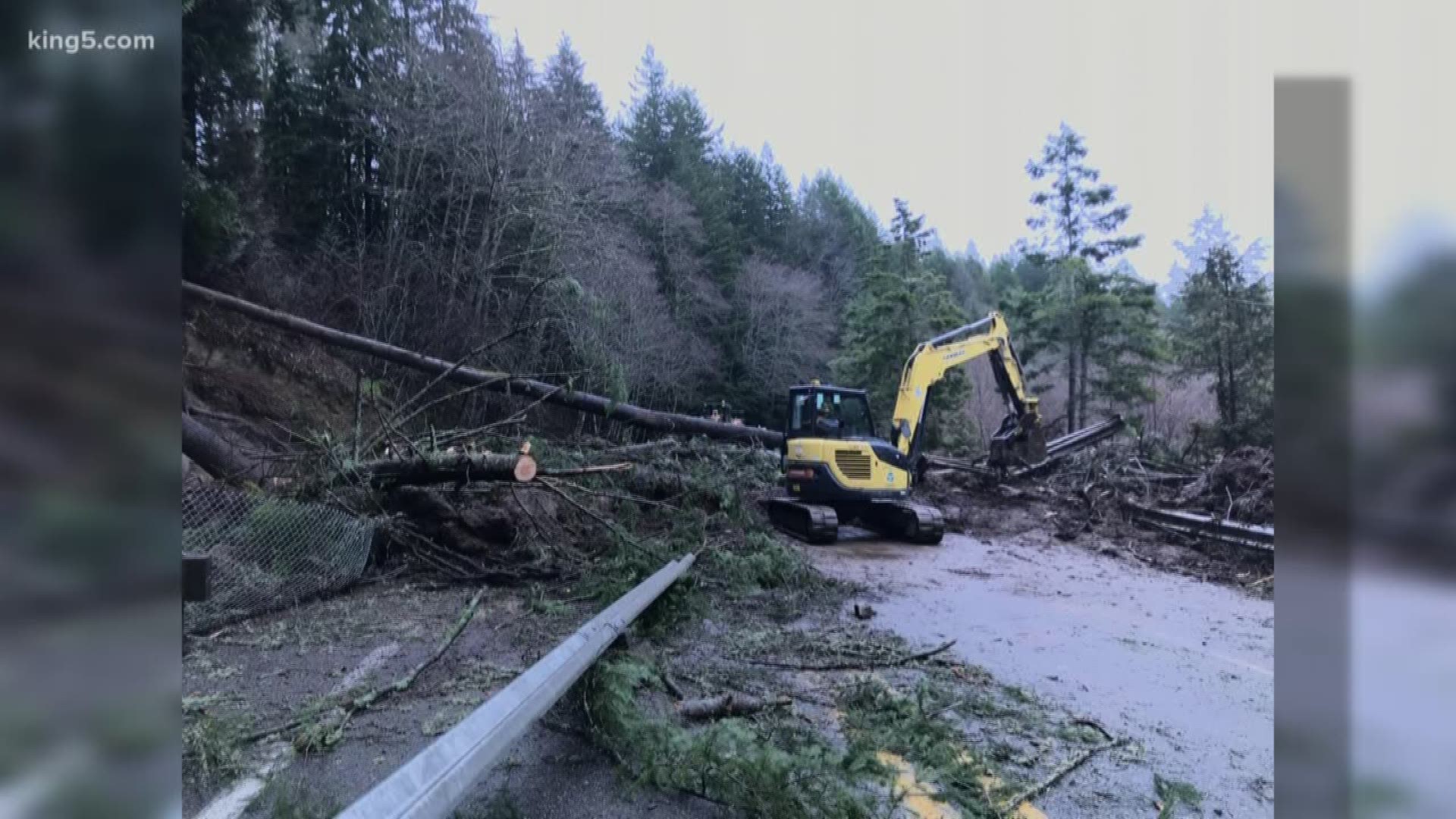 Crews with the Washington Department of Transportation are working to clear debris from SR 410 as quickly as possible after multiple landslides.