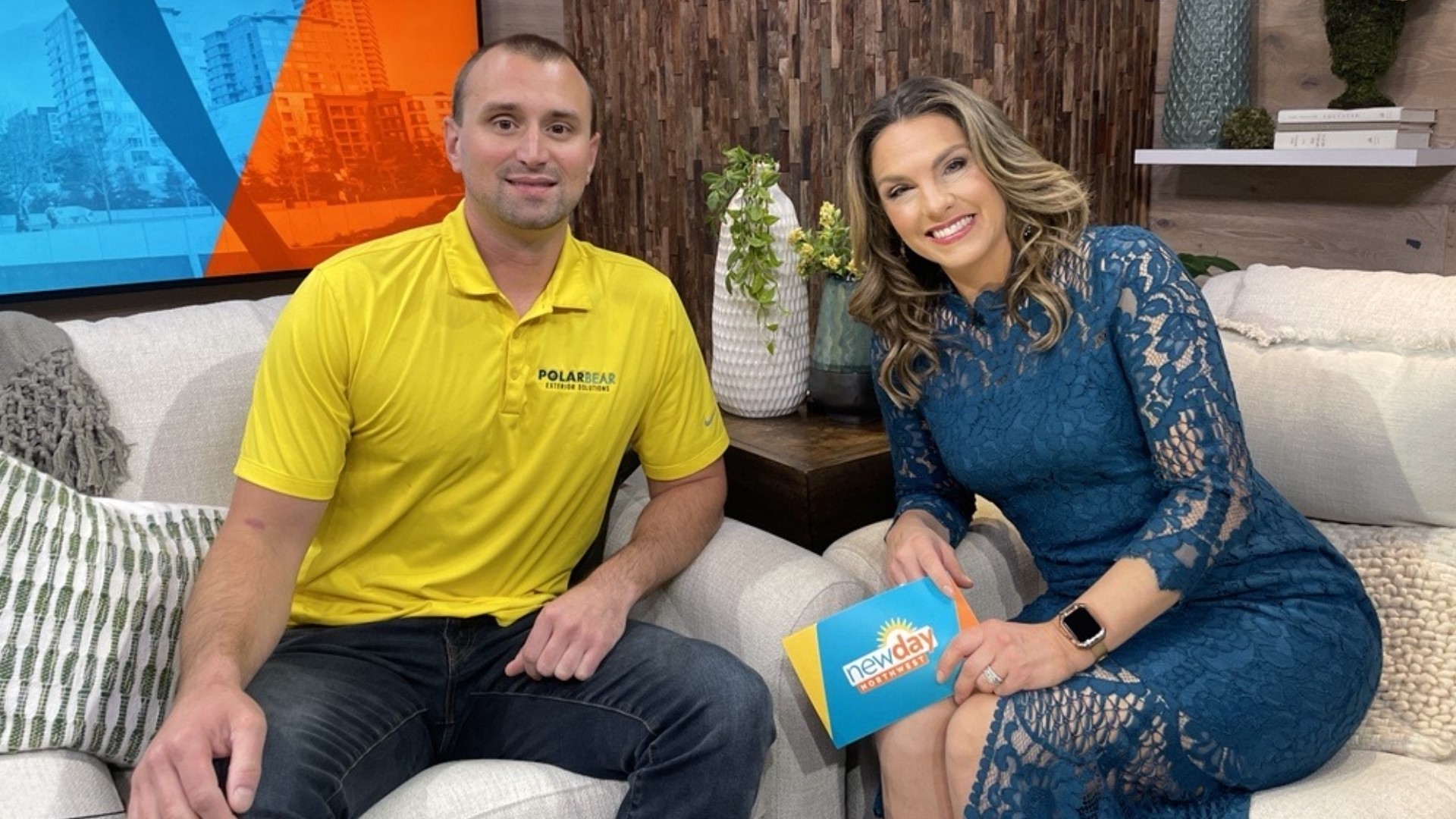 Polar Bear Exterior Solutions joined New Day to talk roofing in a rainy climate. Sponsored by Polar Bear Exterior Solutions. #newdaynw