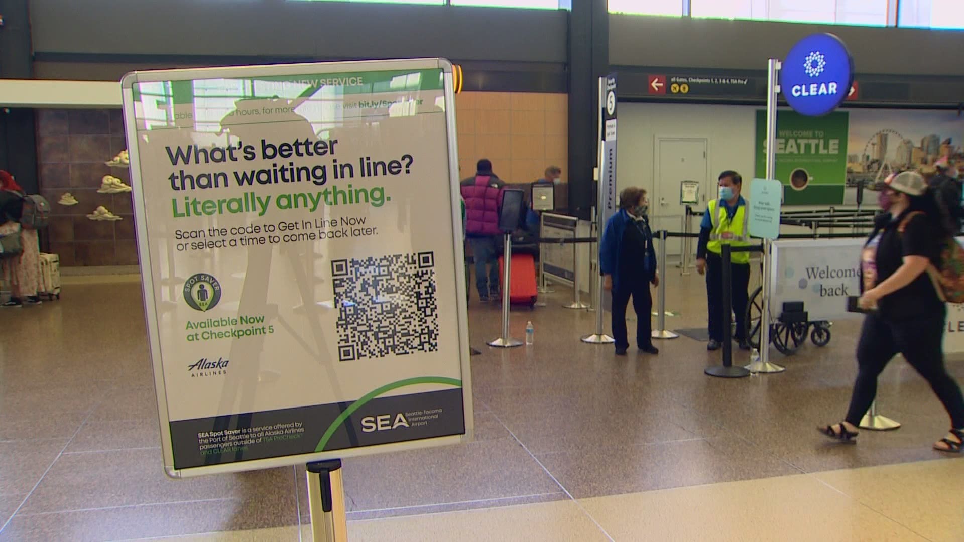 The pilot program applies to some people flying out of Sea-Tac Airport through August. 31