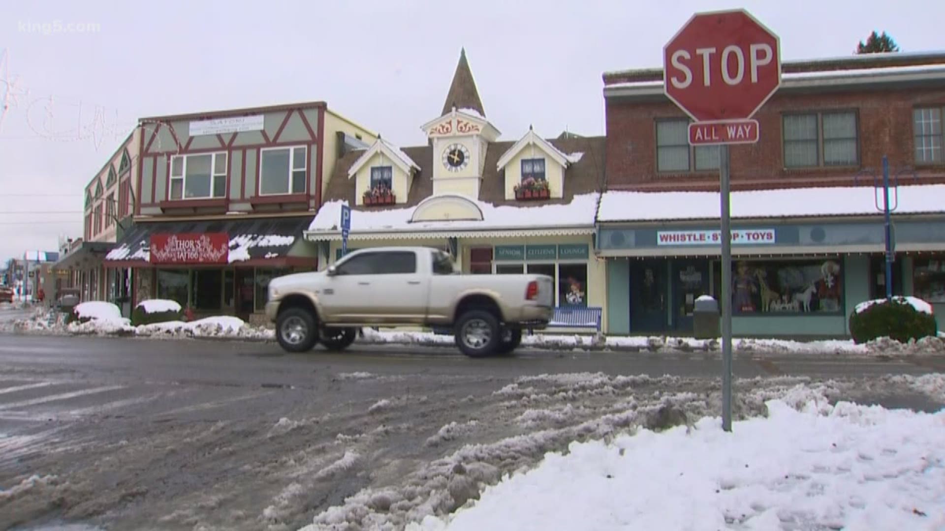 See how people in towns on the Olympic Peninsula are responding to February's record snowfall with KING 5's Chris Farley.