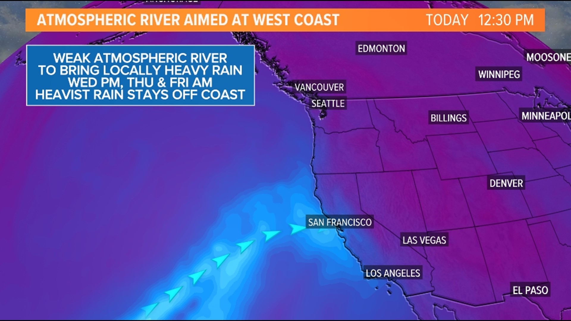 Tracking the atmospheric river