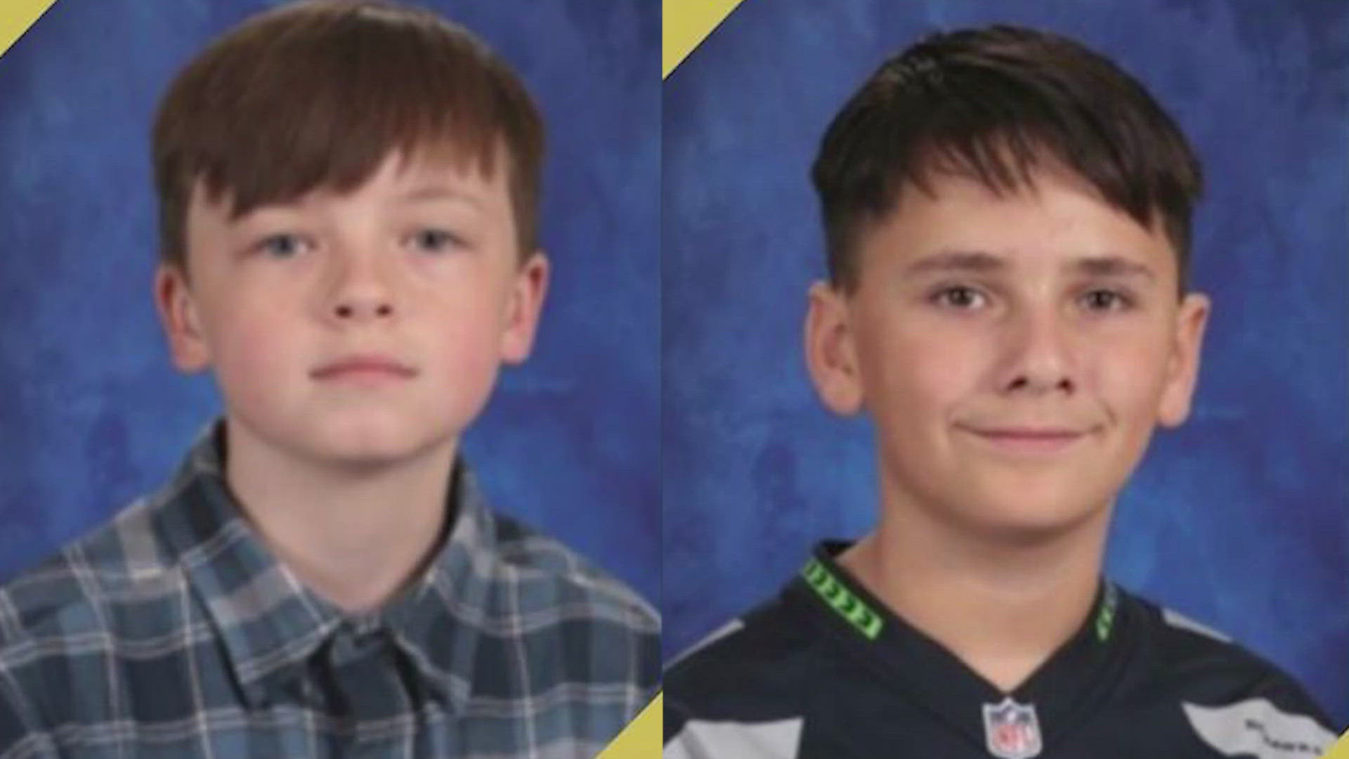 The two boys, Drake Coop and Allen Leman, are 11 years old. They left the elementary school campus Wednesday afternoon.