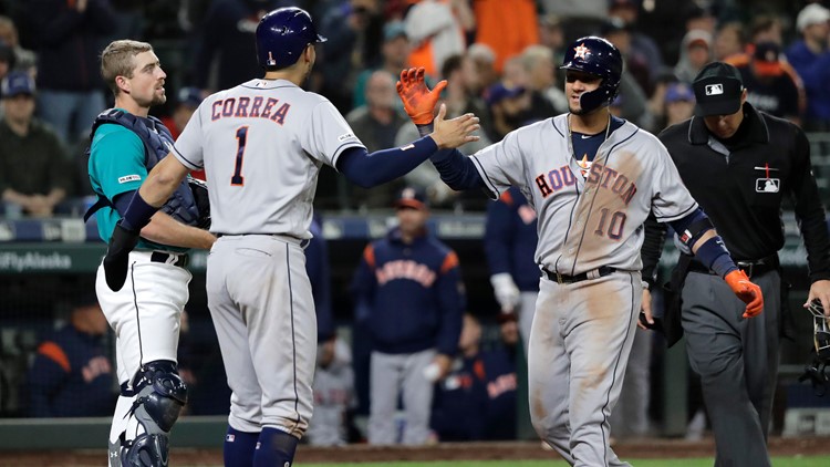 Jose Altuve, Yuli Gurriel hit grand slams, Astros beat Seattle 10-6