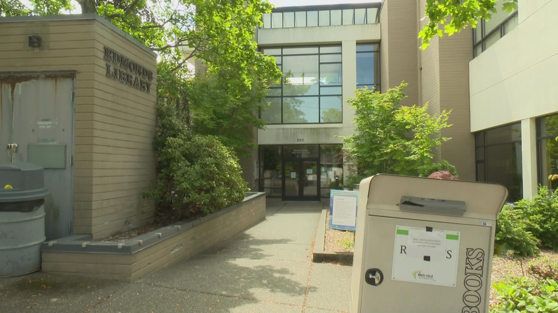 The thousands of books and DVDs were moved before they could get damaged, but the building is still in repair.