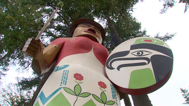 Native art vandalized on Evergreen State College campus