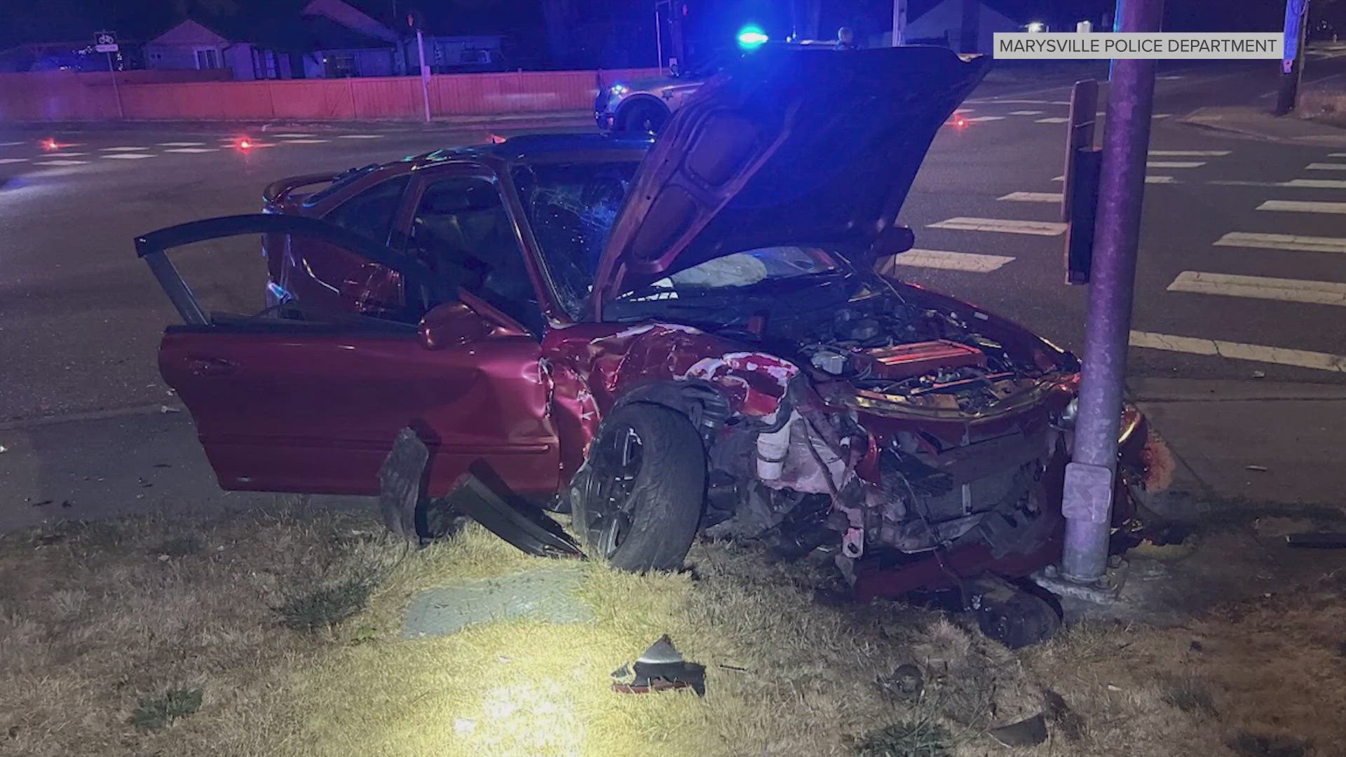 A DUI driver hit and injured three people in another car in Marysville. 