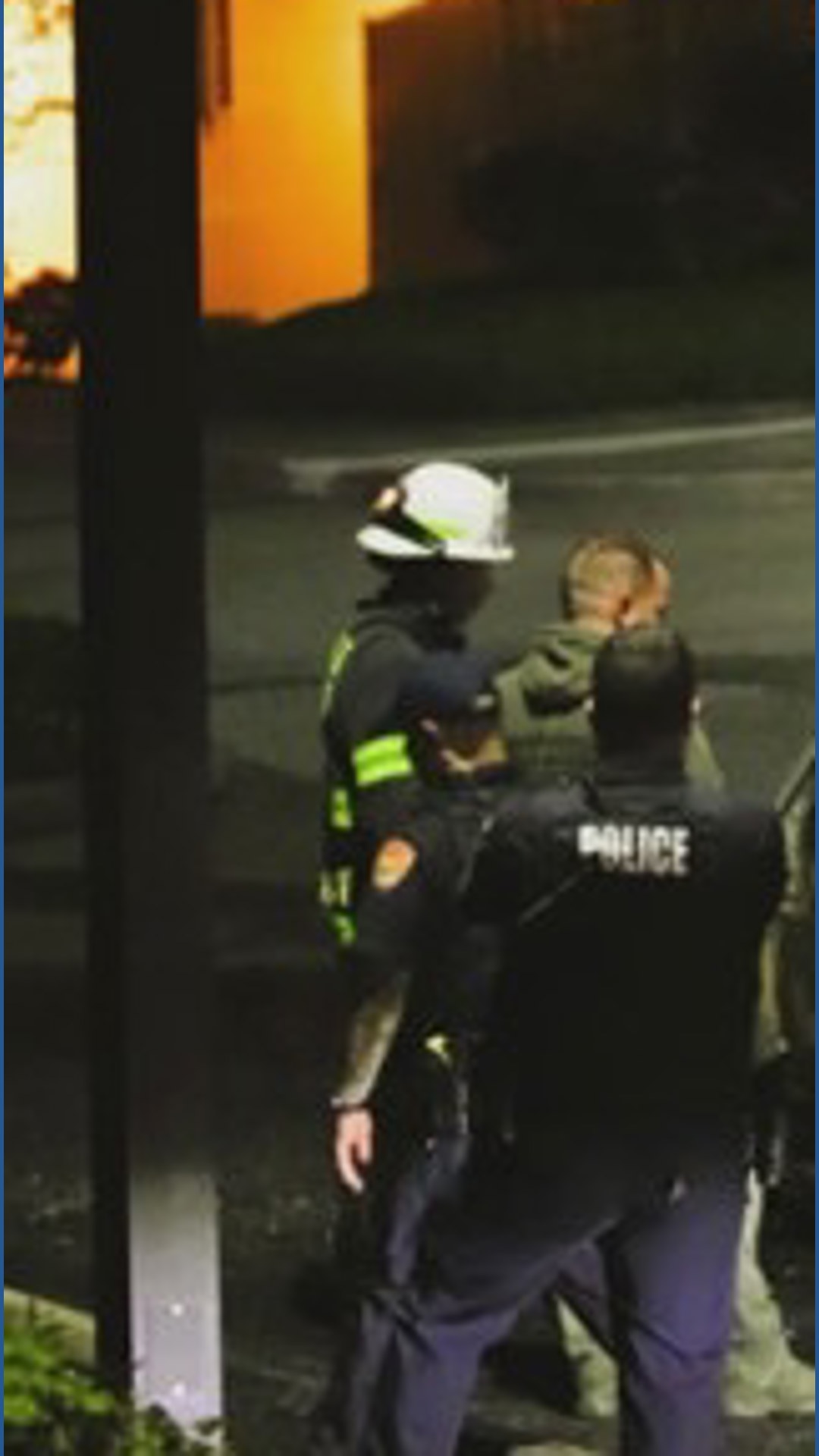 Man arrested after police say he set fire to van outside Everett Police ...