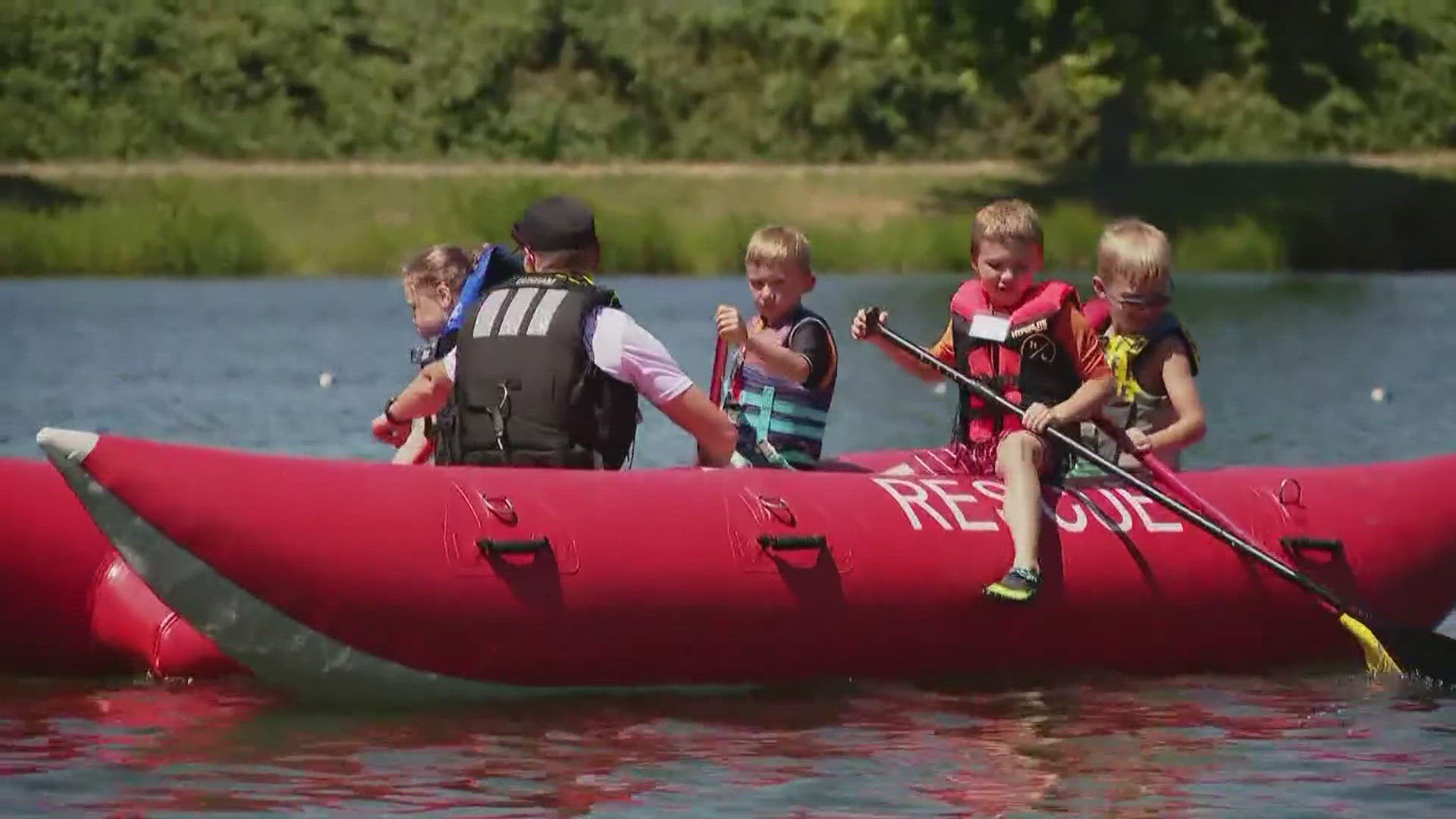 This year's water safety camp coincides with a heat wave hitting Washington state.
