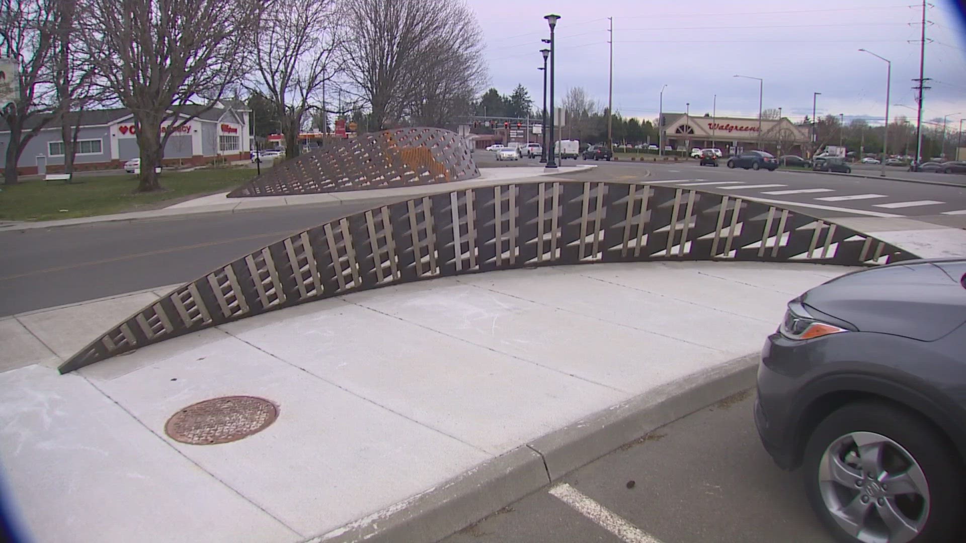 The Gateway Arcs has come under fire after residents saw engraved quotes about Nazi Germany.