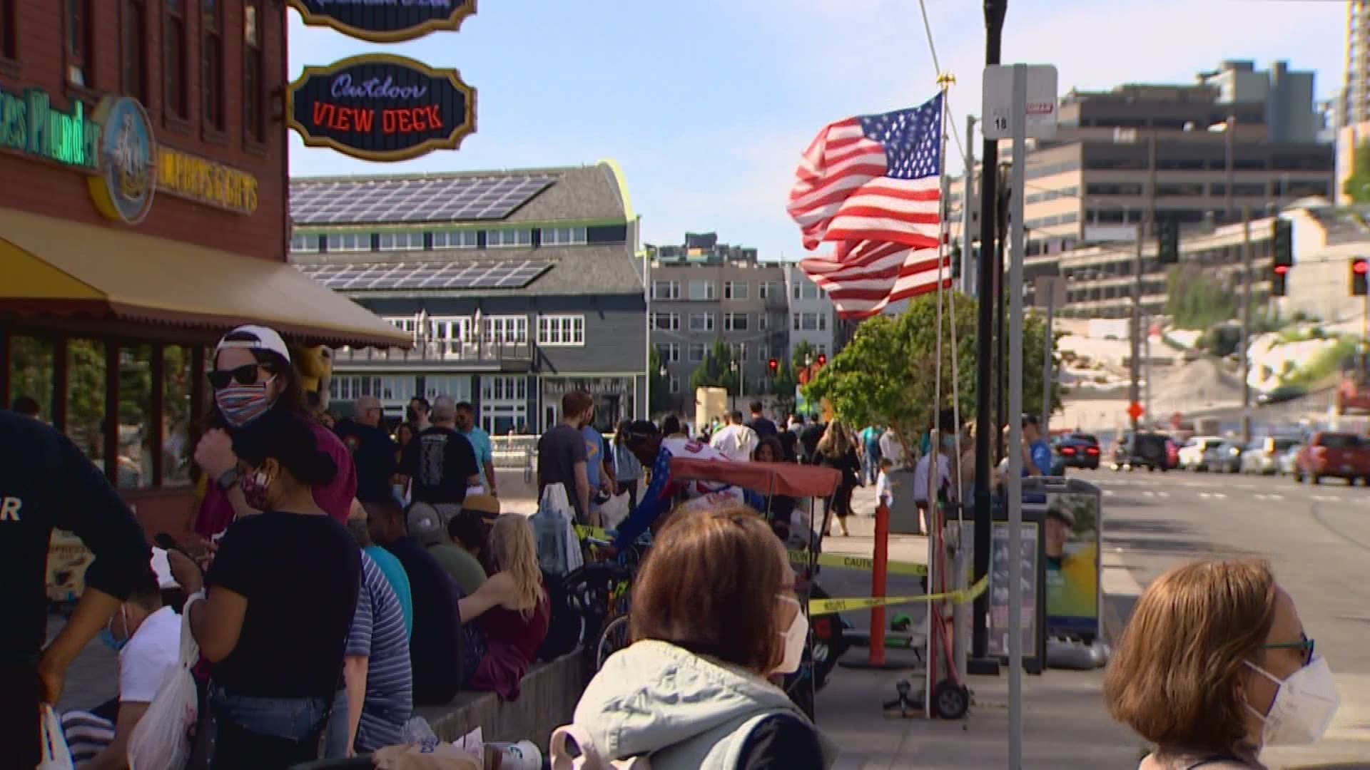 Restaurants, attractions and the piers were filled with people and tourists for long Memorial Day weekend.