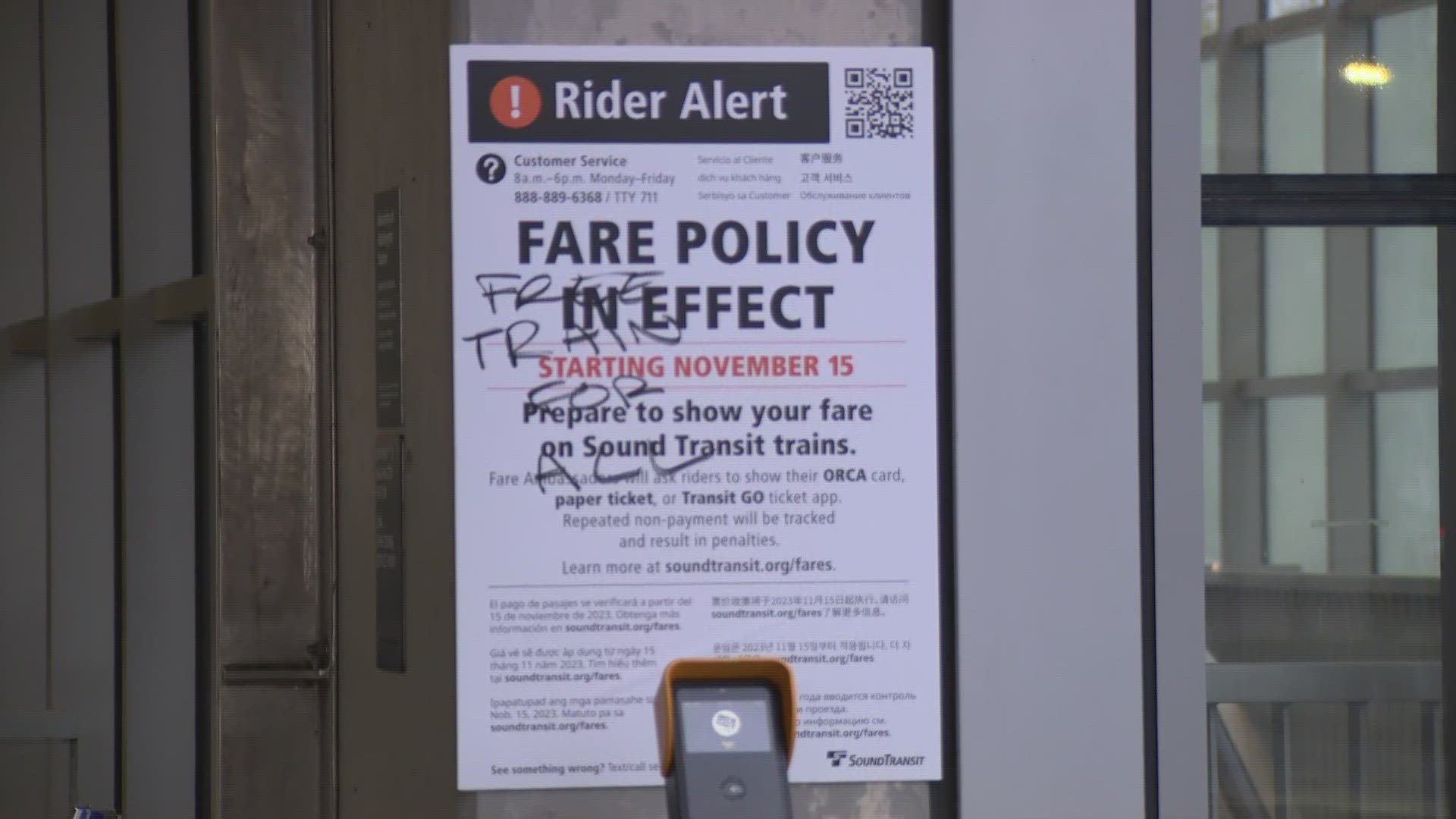 Starting on Nov. 15, there will be consequences for people who choose to not tap their Orca card. The new fare compliance policy is being met with mixed reactions.
