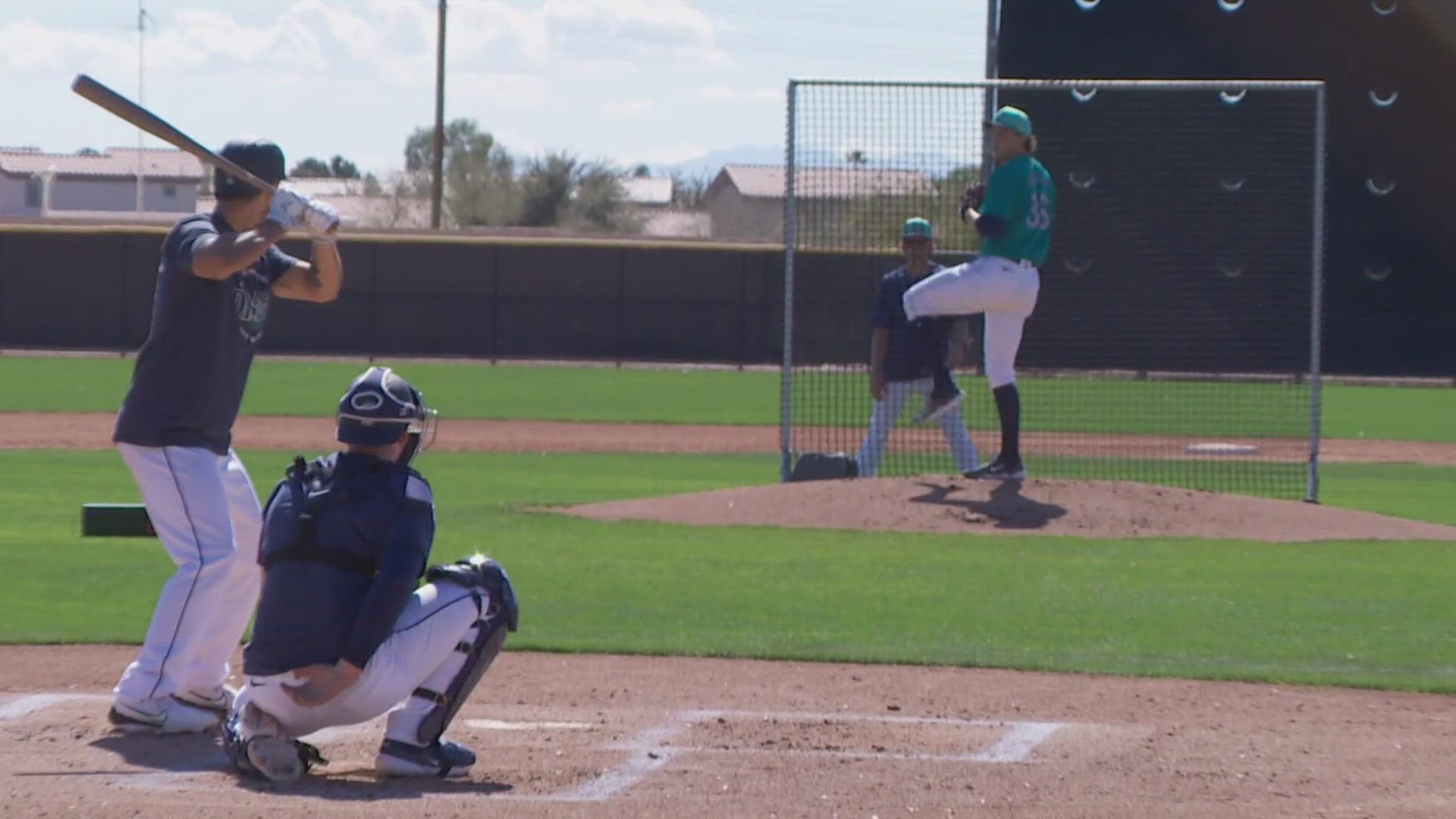 The Mariners take on the San Diego Padres in the first game of spring training