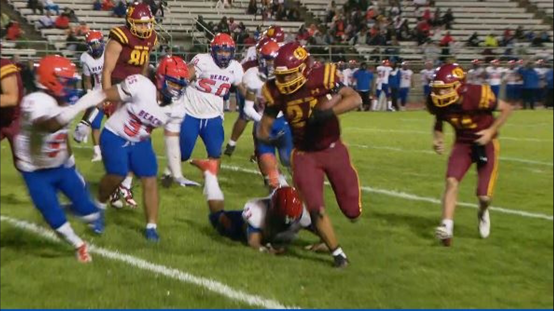 Highlights of O'Dea's 49-6 win over Rainier Beach