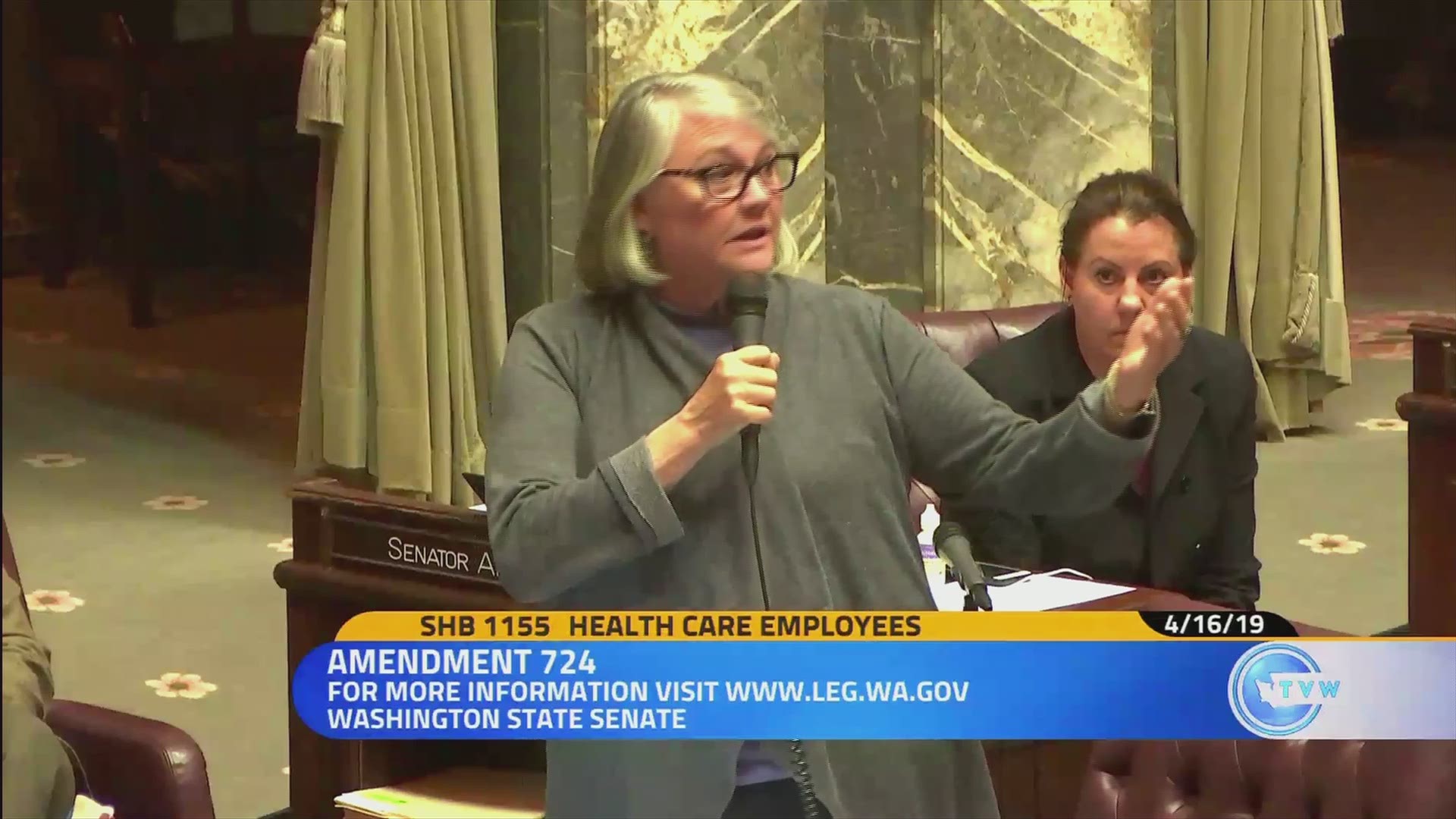 "I would submit to you that those (small hospital) nurses probably do get breaks," Walsh said. "They probably play cards for a considerable amount of the day."