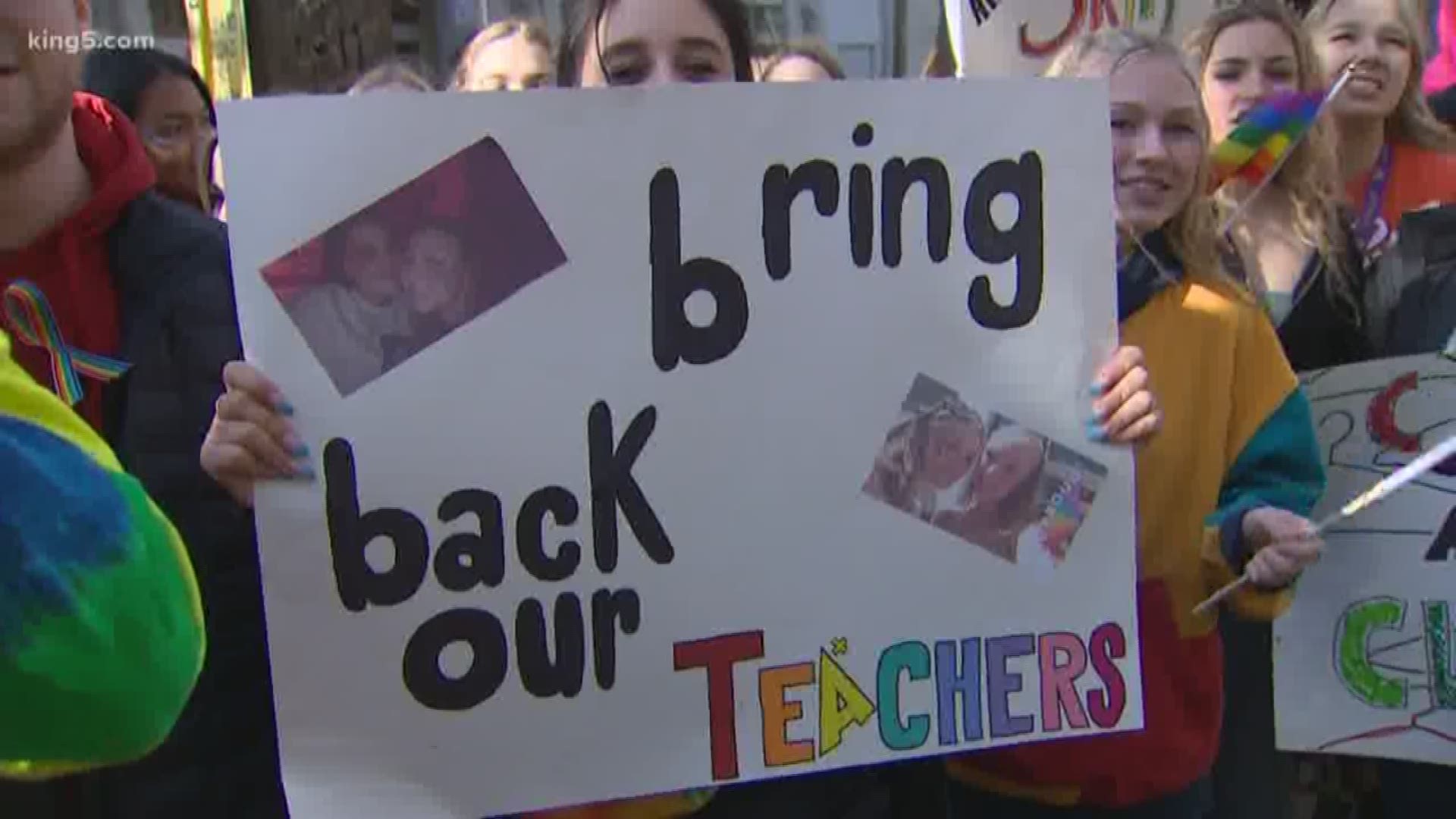 Students continued to protest on Friday in support of two of their teachers who are LGBTQ. Meanwhile, the teacher's attorney told their side of the story.