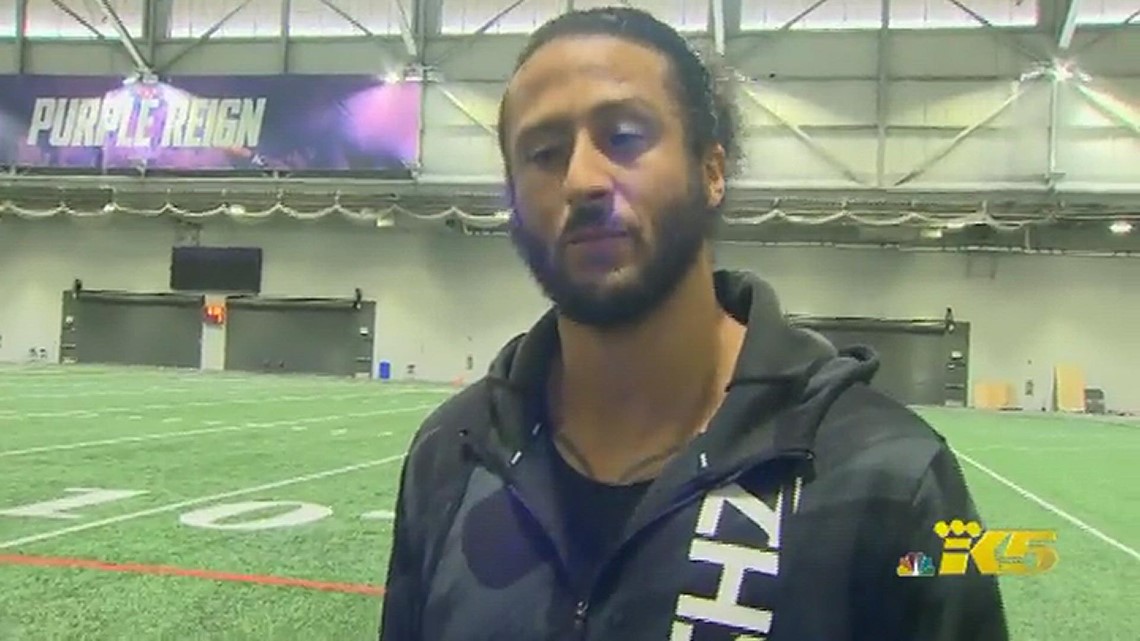 Colin Kaepernick works out with Seahawks receiver Aaron Fuller, talks about the future