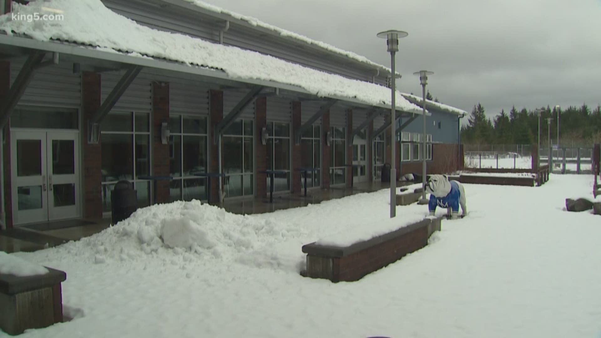 Washington school districts worried about making up cancellations caused by snowy weather are already looking to the state superintendent's office for relief. Two districts have already applied for waivers to not have to make up three snow days. KING 5 Drew Mikkelson reports.