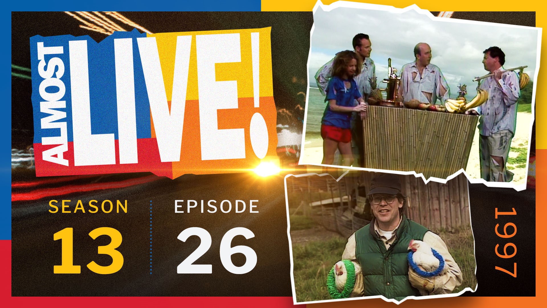 Originally aired May 17, 1997. Sketches: Summer Blockbuster Movie; Fronken Free Range Chickens; Seattleites on a Deserted Island; The Late Report; The Lame List.