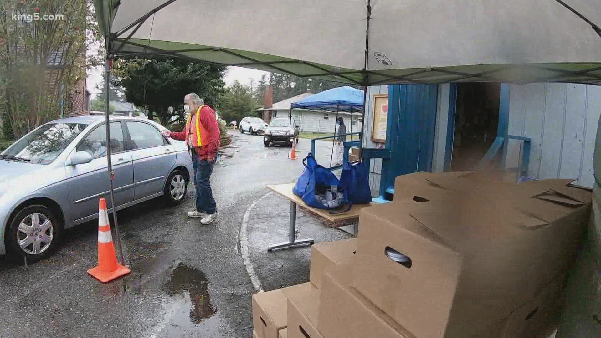 The Faith Food Bank in Everett is supported by volunteers, who during the pandemic, have stepped more than ever before.