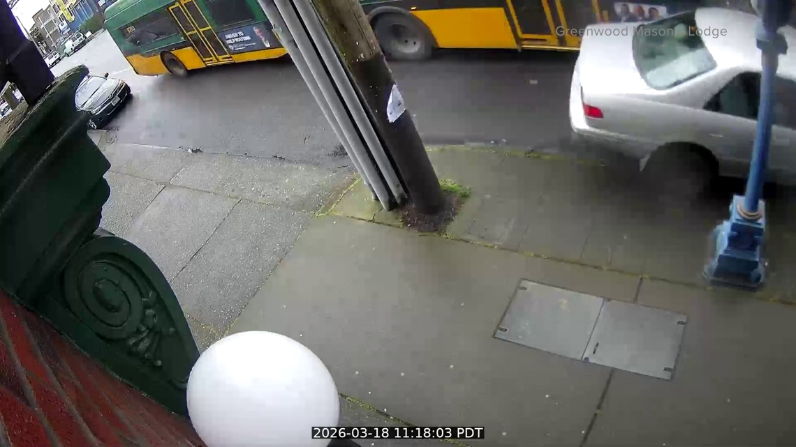 King County Metro bus crashes into cars | New video | king5.com