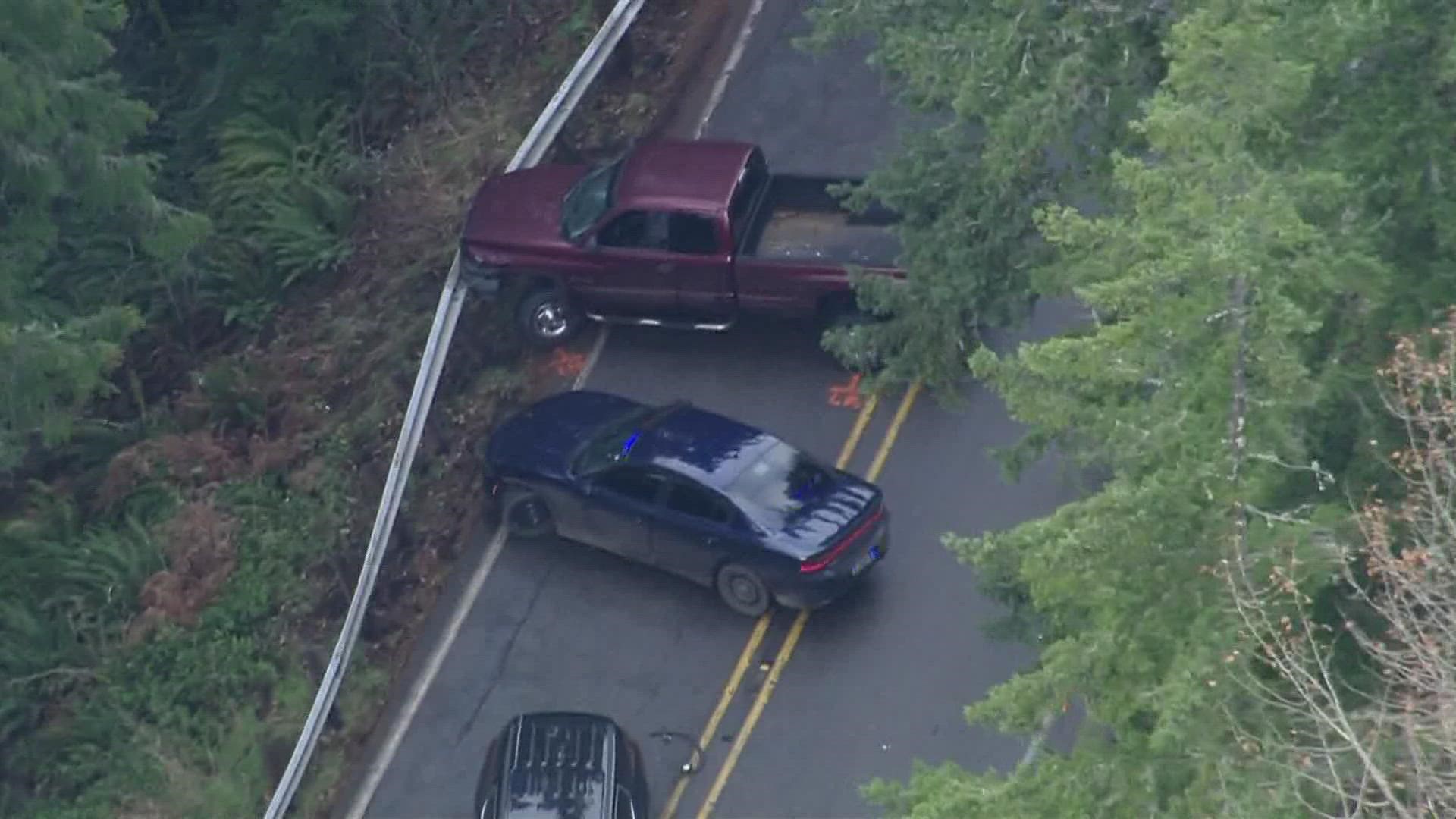 A fugitive is in custody after a search near Alder Lake Park, which is several miles south of La Grande.