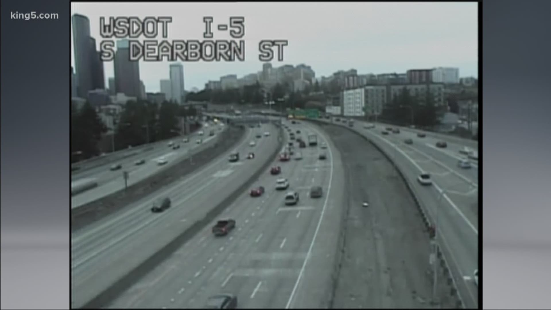 Drivers should expect to see late night construction work on I-5 S through downtown Seattle.