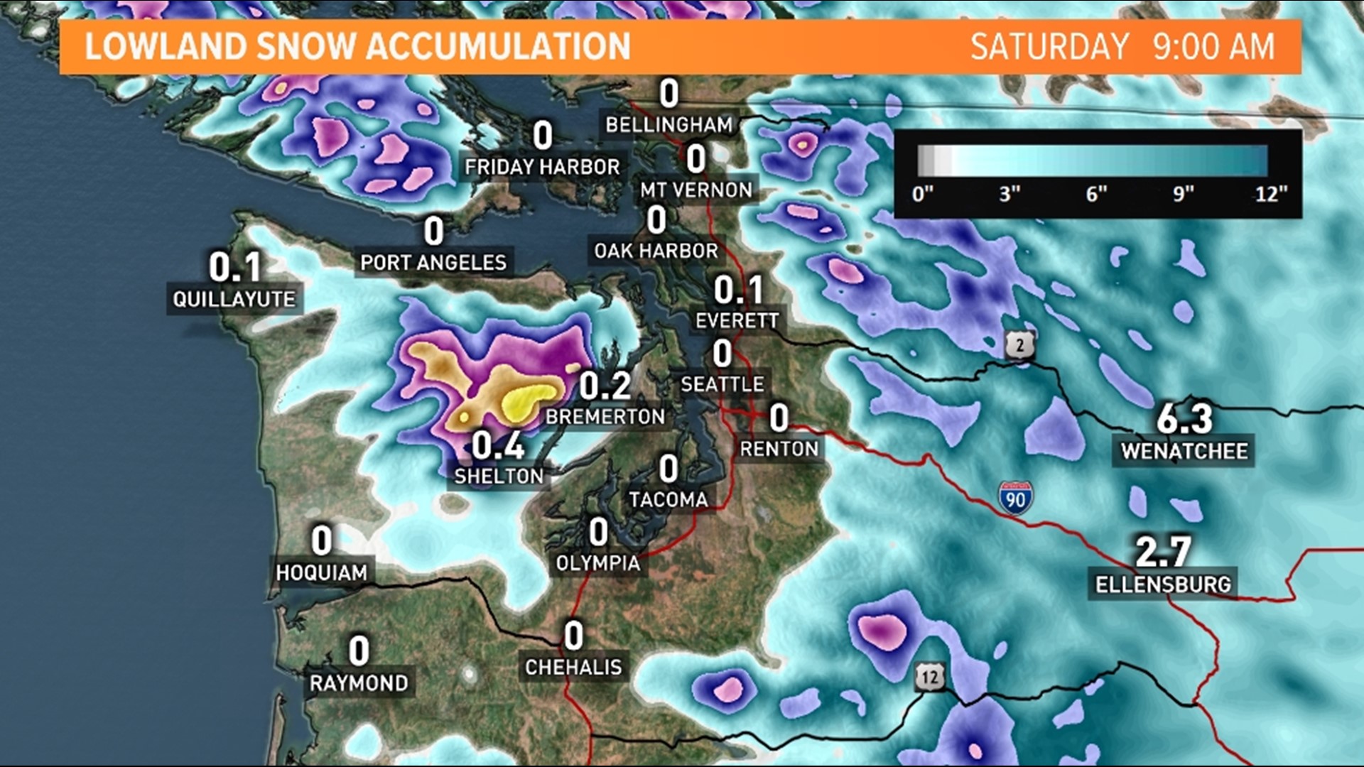 Here's when lowland snow could arrive in western Washington