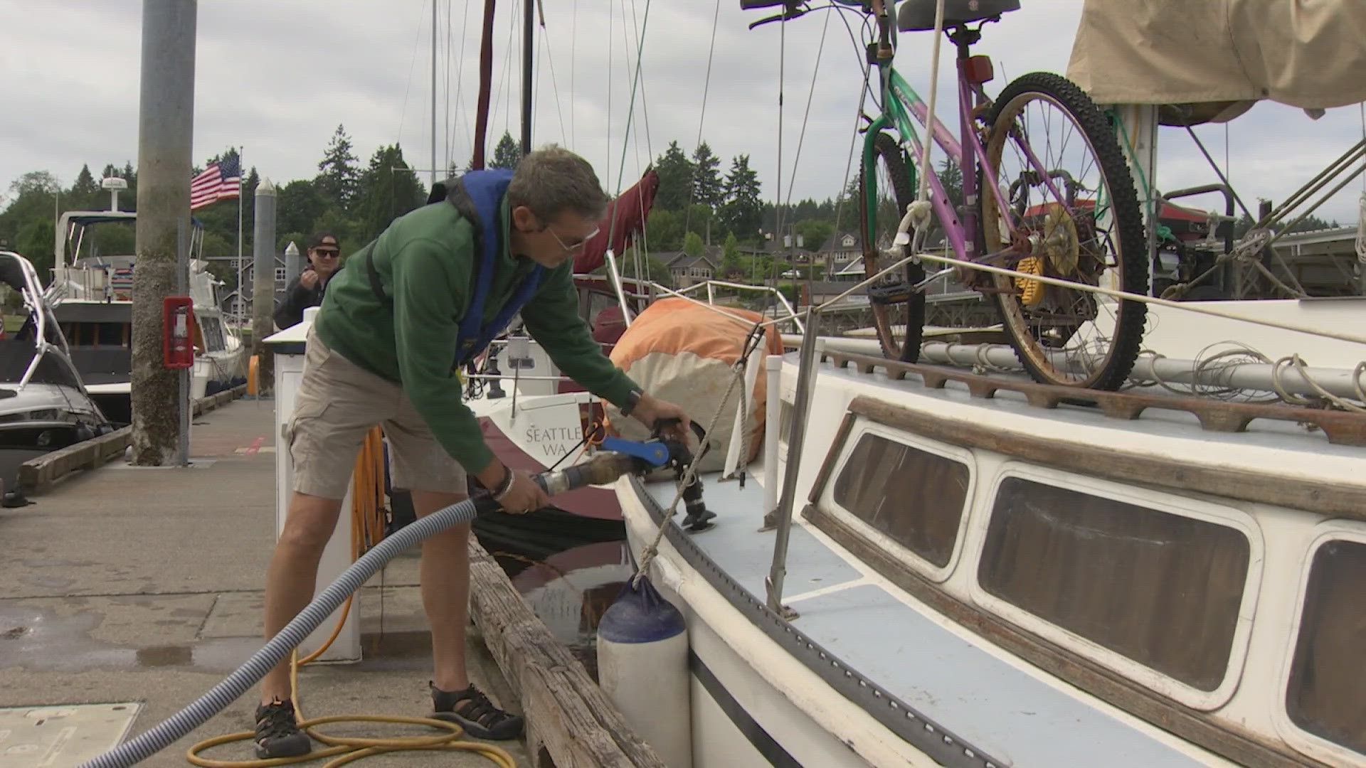 The free mobile service expects to pump 6,000 gallons of sewage off of boats in South Puget Sound by the 4th of July.
