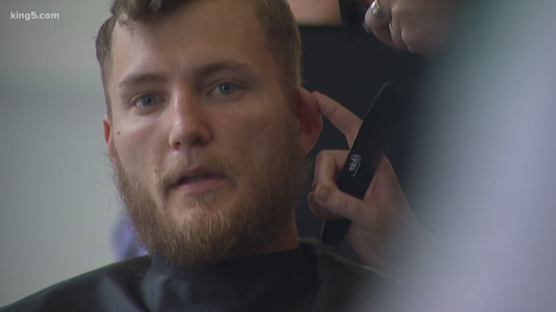 Helping the outside reflect the inside. That's the goal of an event this week for men coming out of homelessness. The Union Gospel Mission gave makeovers to 50 men. The before and after from KING 5's Michael Crowe.