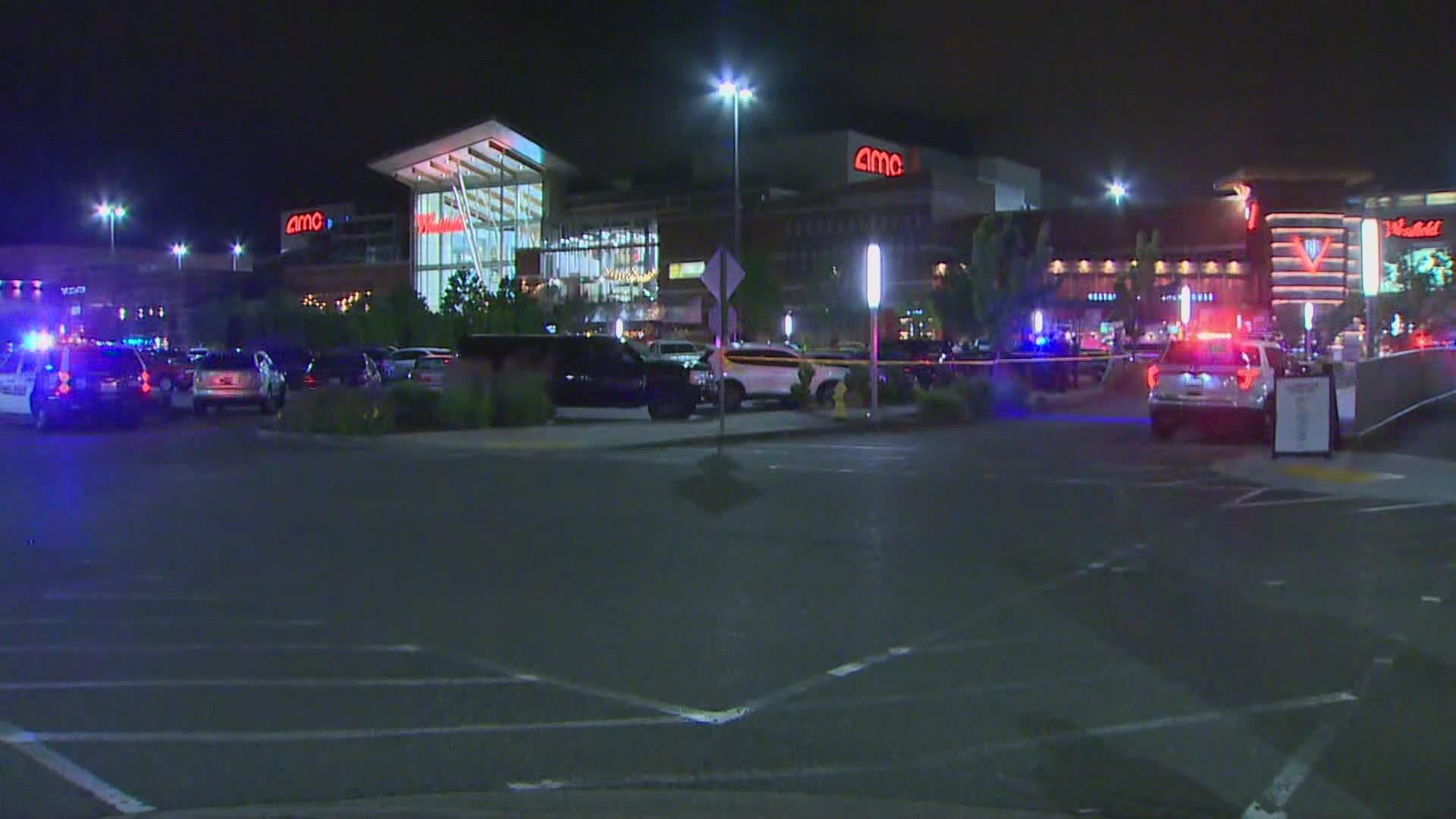 Police said a man was shot in the parking lot and sent to the hospital with serious injuries Friday night.