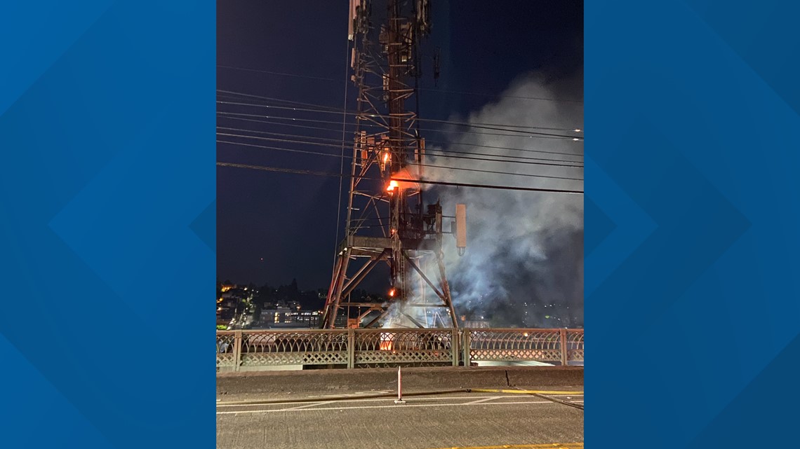 AT&T cell tower damaged by fire in downtown Seattle