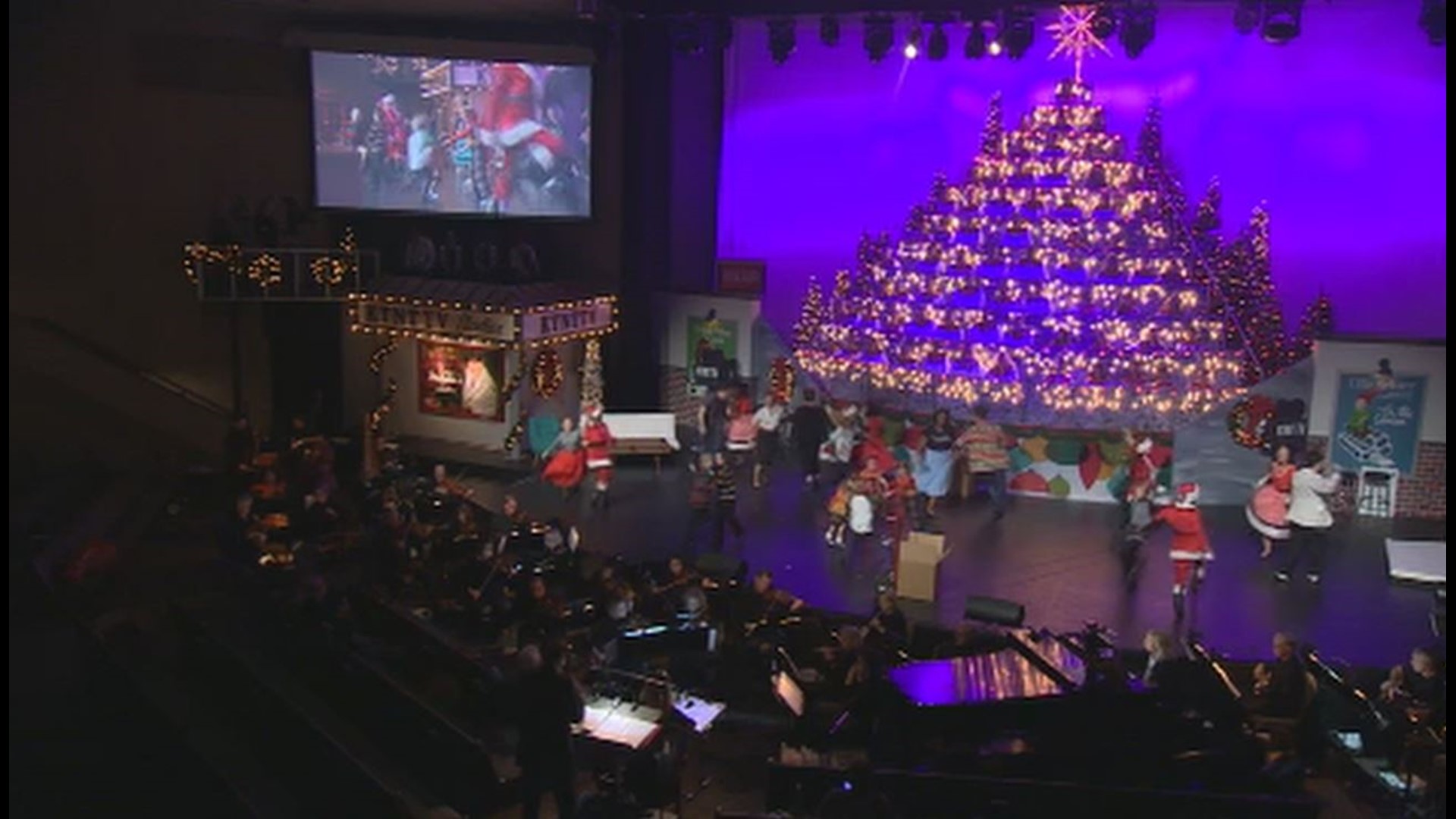 Elvis spotted at Singing Christmas Tree in