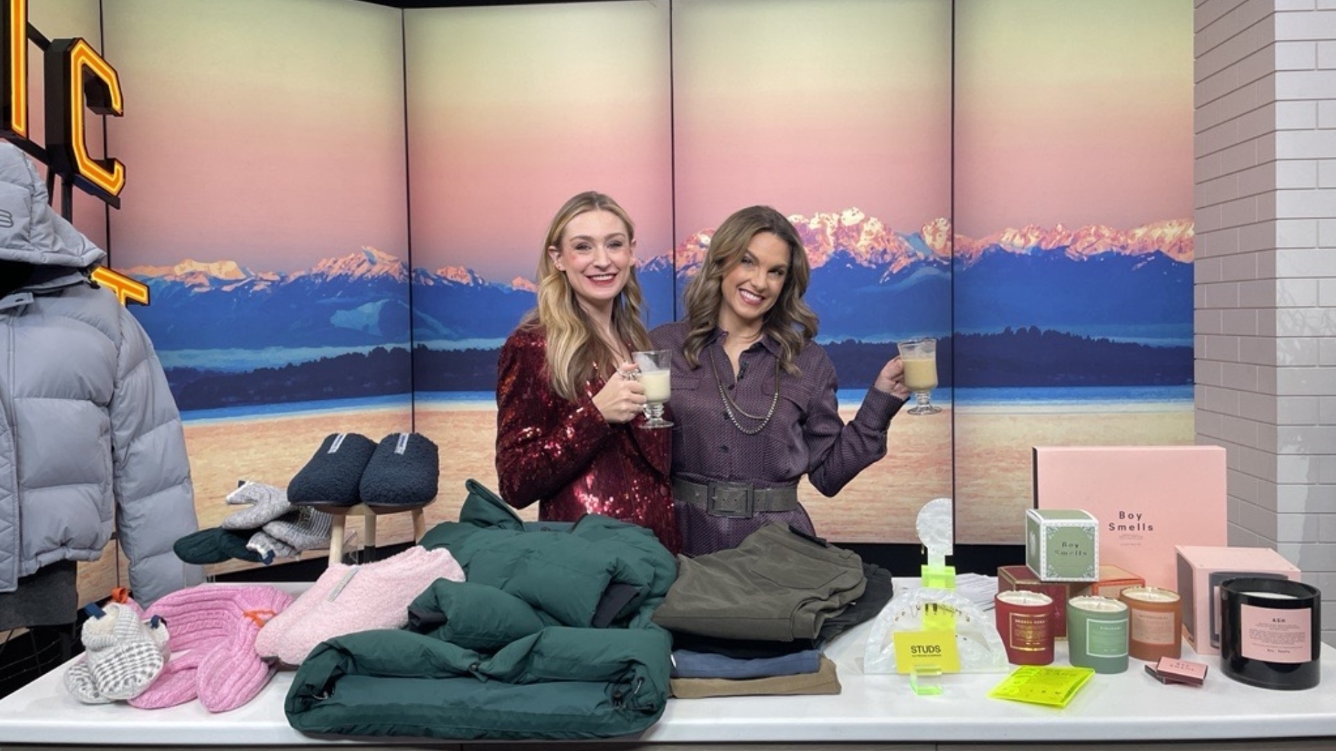 Stylist Darcy Camden shares her picks from slippers to puffer coats. #newdaynw