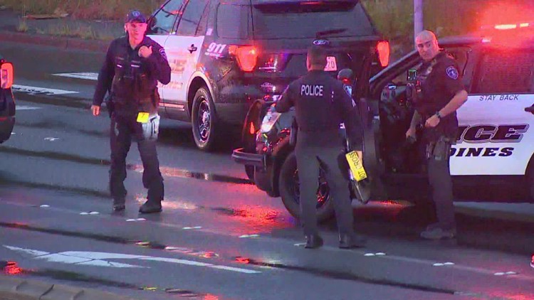 Suspect killed by Kent police officers in shooting along Pacific Highway South