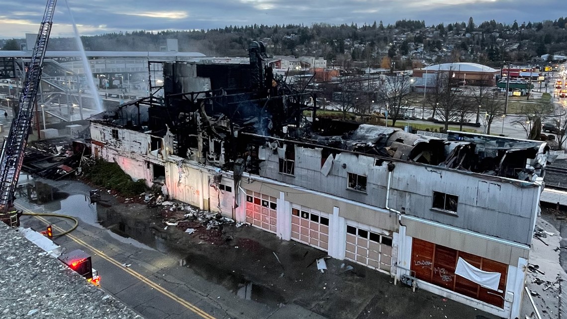 Firefighters battling 2alarm fire near Kent Station