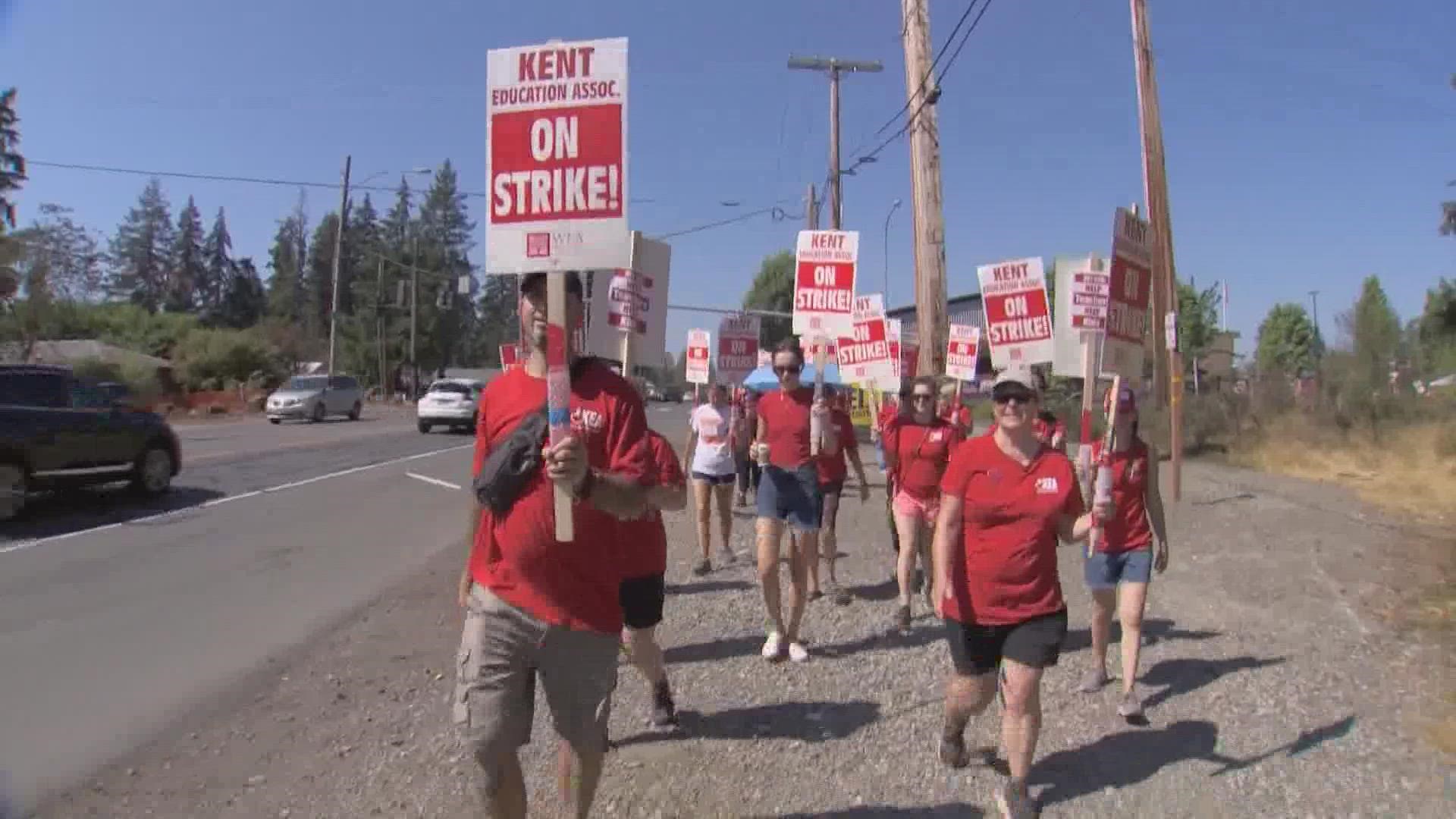 The agreement ends the teacher strike which lasted nine days.