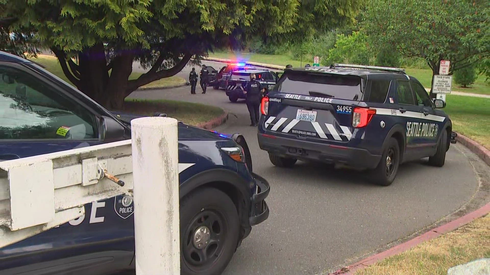 Police attempted to use a taser on the suspect after they fired at police.
