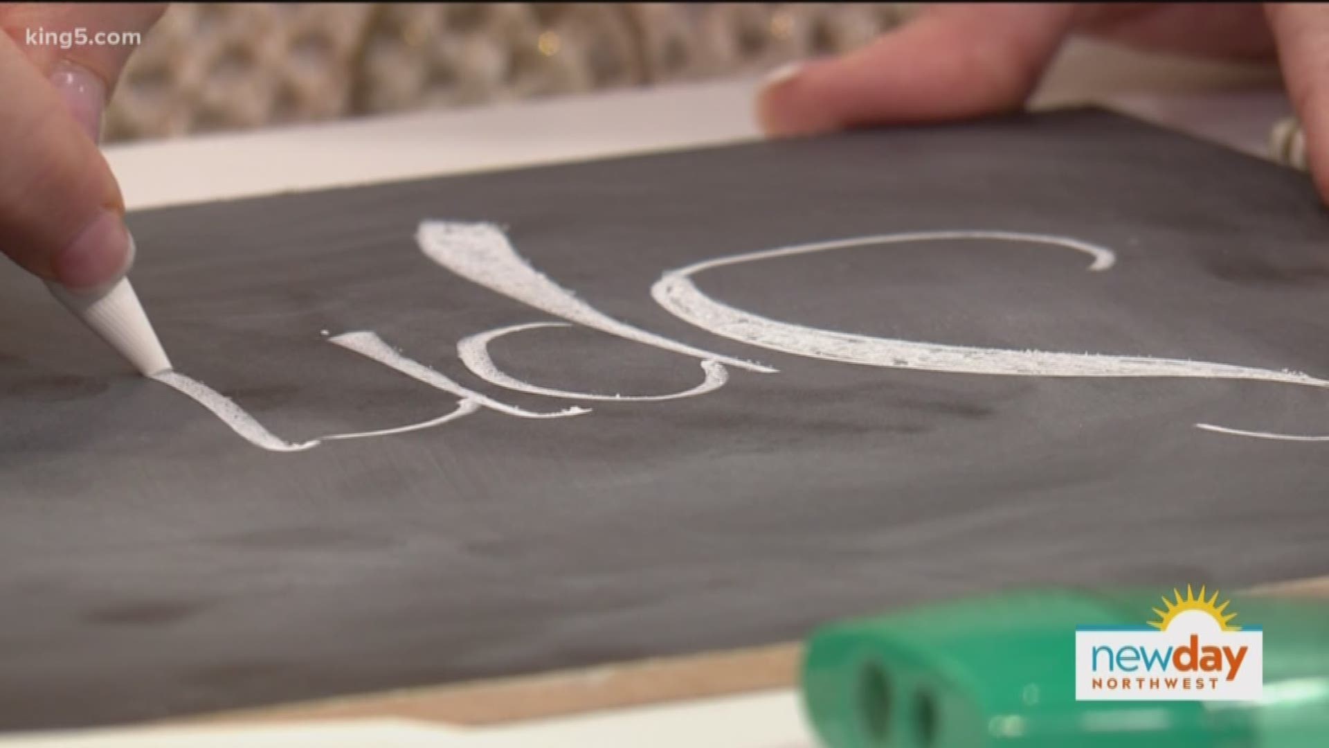 Katie Bosseler can teach you to chalk letter like a boss, like a Chalk Boss. Sponsored by Chalk Boss.